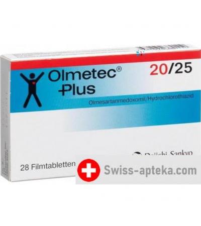 Олметек плюс 20/25 28 таблеток покрытых оболочкой