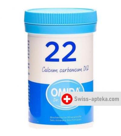 Omida Schussler Nr. 22 Calcium Carbonicum в таблетках, D12 100г
