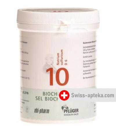 Pflueger Schussler Nr. 10 Natr Sulf порошок D 6 250г