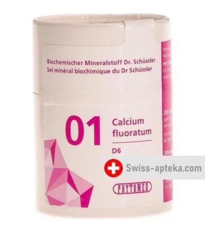 Phytomed Schussler Nr. 1 Calc Fluor в таблетках, D 6 50г