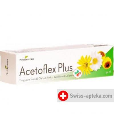 Phytopharma Acetoflex Plus гель в тюбике 50мл