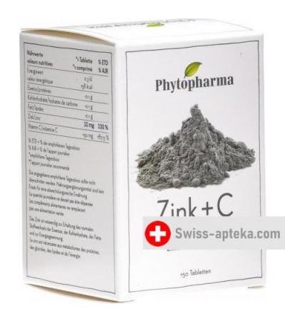 Phytopharma Zinc + C в таблетках, 150 штук