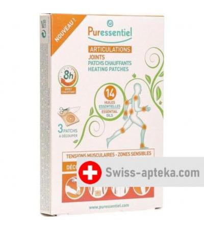 Puressentiel пластырей warmend 14 Atherische Oele 3 штуки