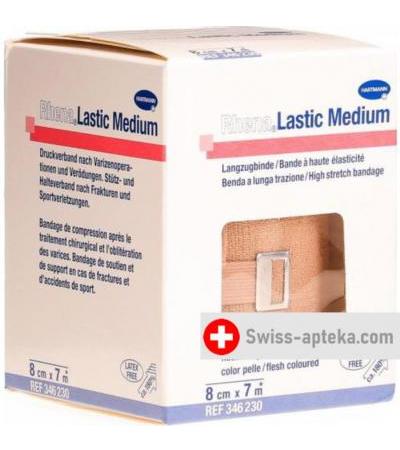 Rhena Lastic Medium эластичный бинт Hautfarben 7мX8см