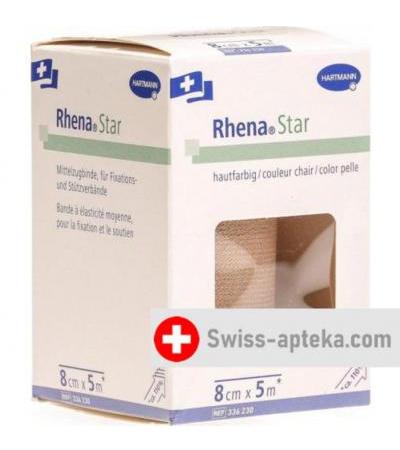 Rhena Star эластичный бинт Hautfarben 5мX8см