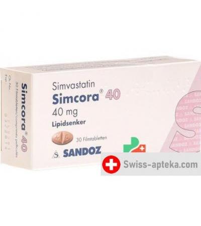 Симкора 40 мг 30 таблеток покрытых оболочкой