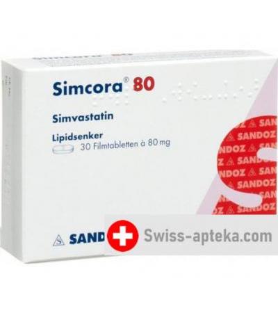 Симкора 80 мг 30 таблеток покрытых оболочкой