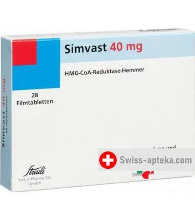 Симвастатин Штройли 40 мг 28 таблеток покрытых оболочкой