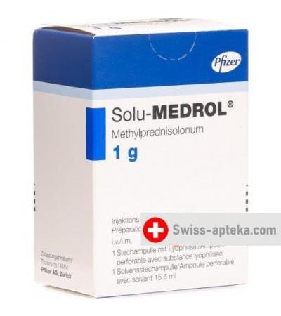Солу-Медрол 1 грамм растворимое сухое вещество для инъекций