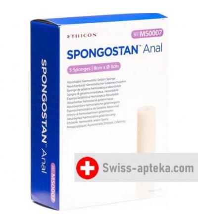 Spongostan Anal Resorbierbarer Hamostatischer Gelatineschwamm 8x3см 5 штук