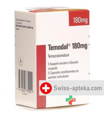 Темодал 180 мг 5 капсул