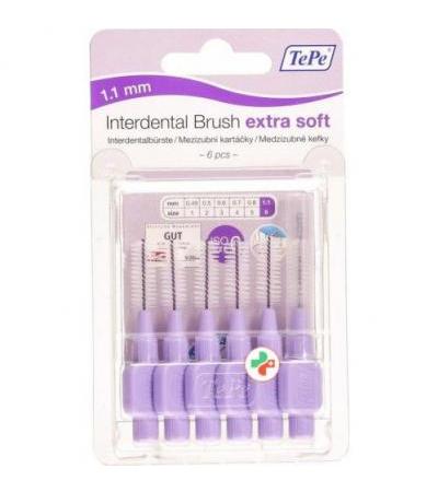 TePe Interdentalbursten X-soft 1.1мм 6 штук