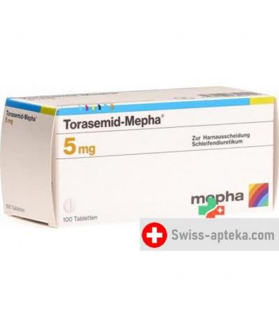 Тораземид Мефа 5 мг 100 таблеток