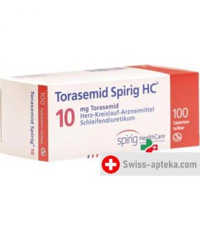 Тораземид Спириг 10 мг 100 таблеток