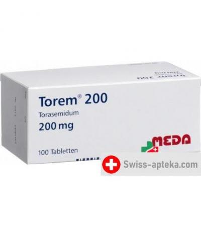 Торем 200 мг 100 таблеток