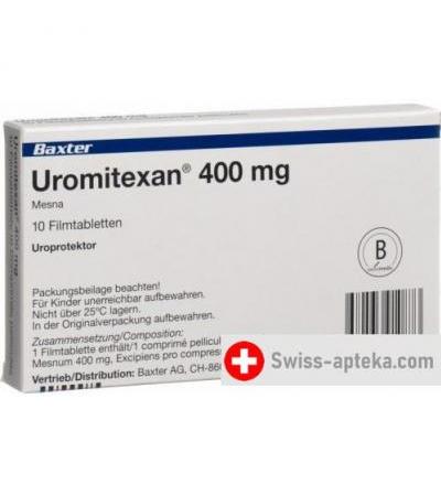 Уромитексан 400 мг 10 таблеток покрытых оболочкой