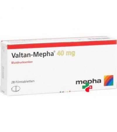 Валтан Мефа  40 мг 28 таблеток покрытых оболочкой
