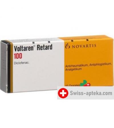 Вольтарен 100 мг 10 ретард драже