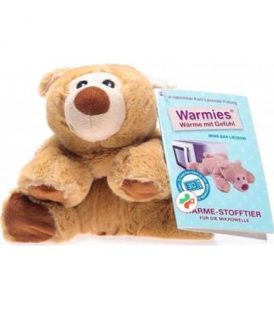 Warmies Minis Warme-Stofftier Bar Liegend Beige