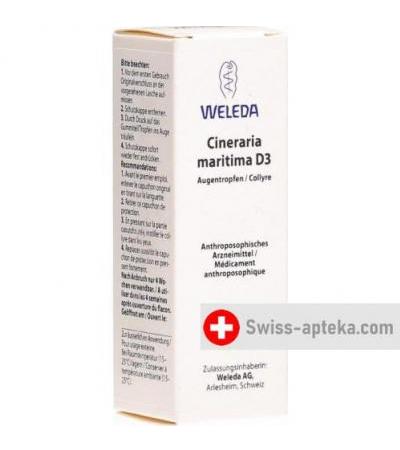 Weleda Cineraria Maritimaкапли для глаз D 3 10мл