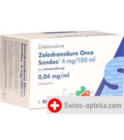 Золедроновая кислота Онко Сандоз 4 мг/100 мл 100 мл