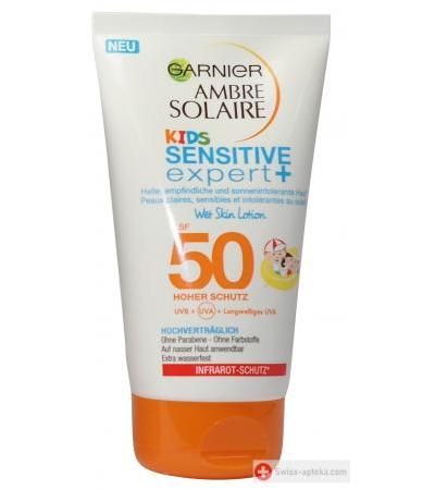 Garnier Ambre Solaire - Kids sensitive Expert WET Skin Lotion LSF 50 - 150ml