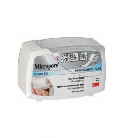3M MICROPORE VLIES Heftpfl m Disp 25mmx5m we