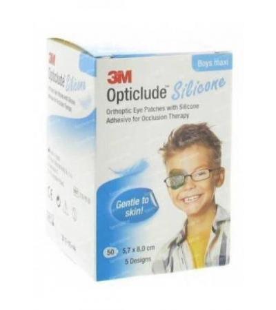 3M OPTICLUDE Silic Augenv 5.7x8cm Maxi Boys 50 Stk