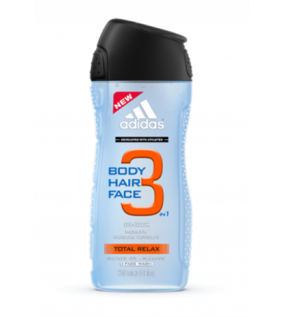 ADIDAS CARE MEN Shower Gel Tot Relax 3In1 250 ml