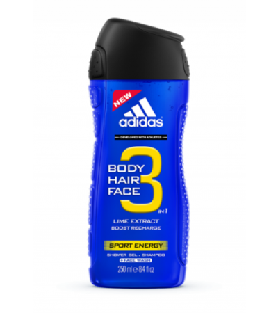 ADIDAS CARE MEN Shower Sport Ener 3In1 250 ml