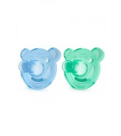 AVENT PHILIPS Soothie Nuggi blau/grün 0-3M 2 Stk