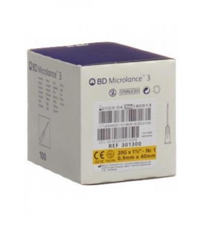 BD MICROLANCE 3 Inj Kanüle 0.90x40mm gelb 100 Stk