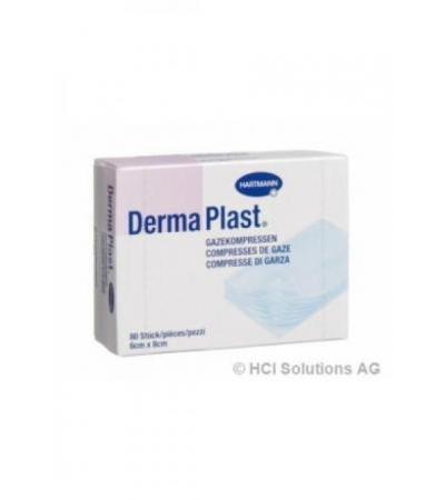 DERMAPLAST Gazekompresse 6x8cm steril 80 Stk