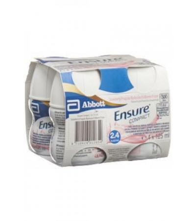 ENSURE COMPACT 2.4 kcal Drink Erdbeer 4 Fl 125 ml