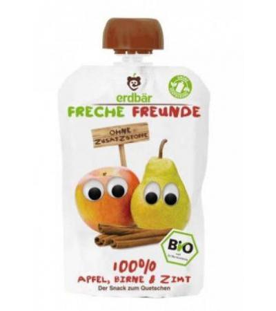 FRECHE FREUNDE Quetschmus Apfel Birne&Zimt 100 g