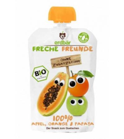 FRECHE FREUNDE Quetschmus Apfel Oran&Papaya 100 g