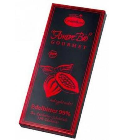 LIEBHARTS Edelbitt Schoko 99% Kakao Tafel Bio 80 g
