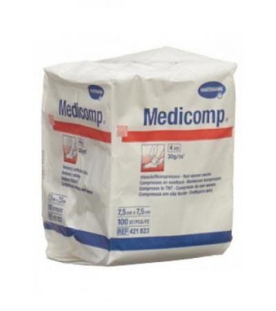 MEDICOMP Vlieskompr 7.5x7.5cm n st 100 Stk