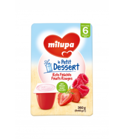 MILUPA le Petit Dessert Rote Früchte 6 x 55 g