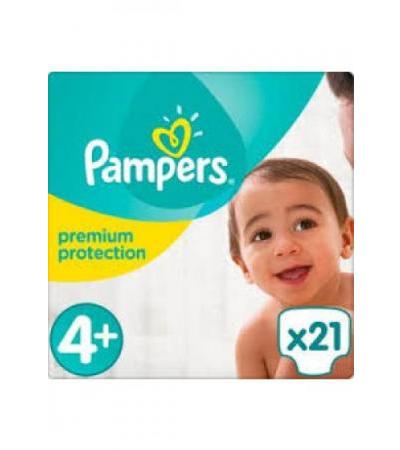 PAMPERS Premium Prot Gr4+ 10-15kg Tragepack 21 Stk