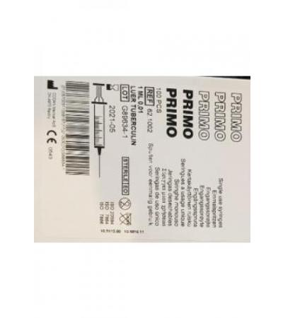 PRIMO Tuberkulin Spritzen Luer 1ml o Nad 100 Stk