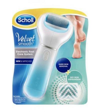 SCHOLL Velvet Smooth elekt Fusspflegesystem blau