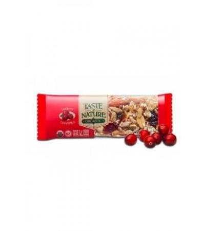 TASTE OF NATURE Riegel Cranberry 16 x 40 g