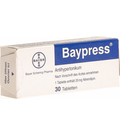 Байпресс 20 мг 30 таблеток